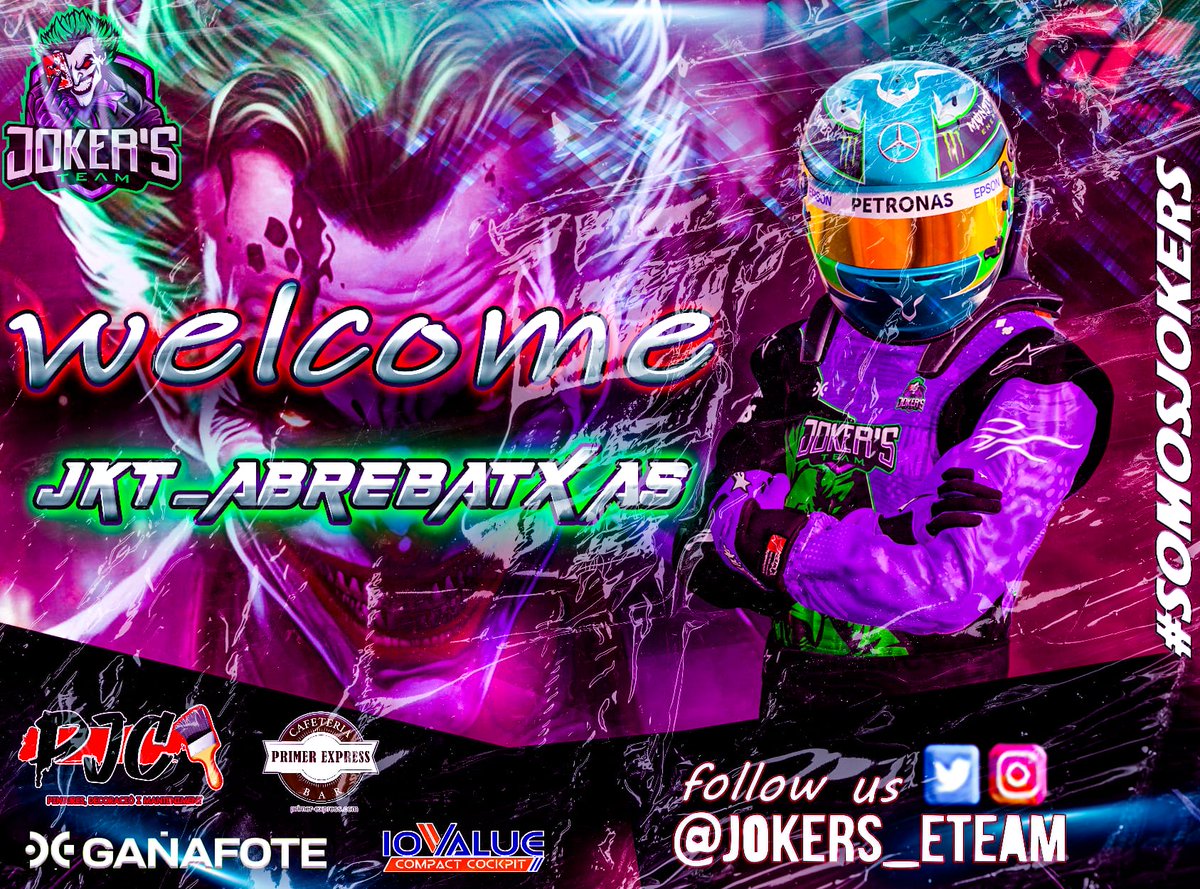 #GT7 #Fichajes

🥳| La navidad ya ha empezado para nosotros con nuestra nueva incorporación a la familia <a href="/Jokers_eTeam/">Joker's e-Team</a> 

👤| <a href="/Abrebatxas96/">ABREBATXAS96</a> es desde hoy un Joker mas 

📝| Piloto experimentado y juguetón en pista 😏

¿Ganas de verle con sus nuevos colores?💜💚

#SomosJokers