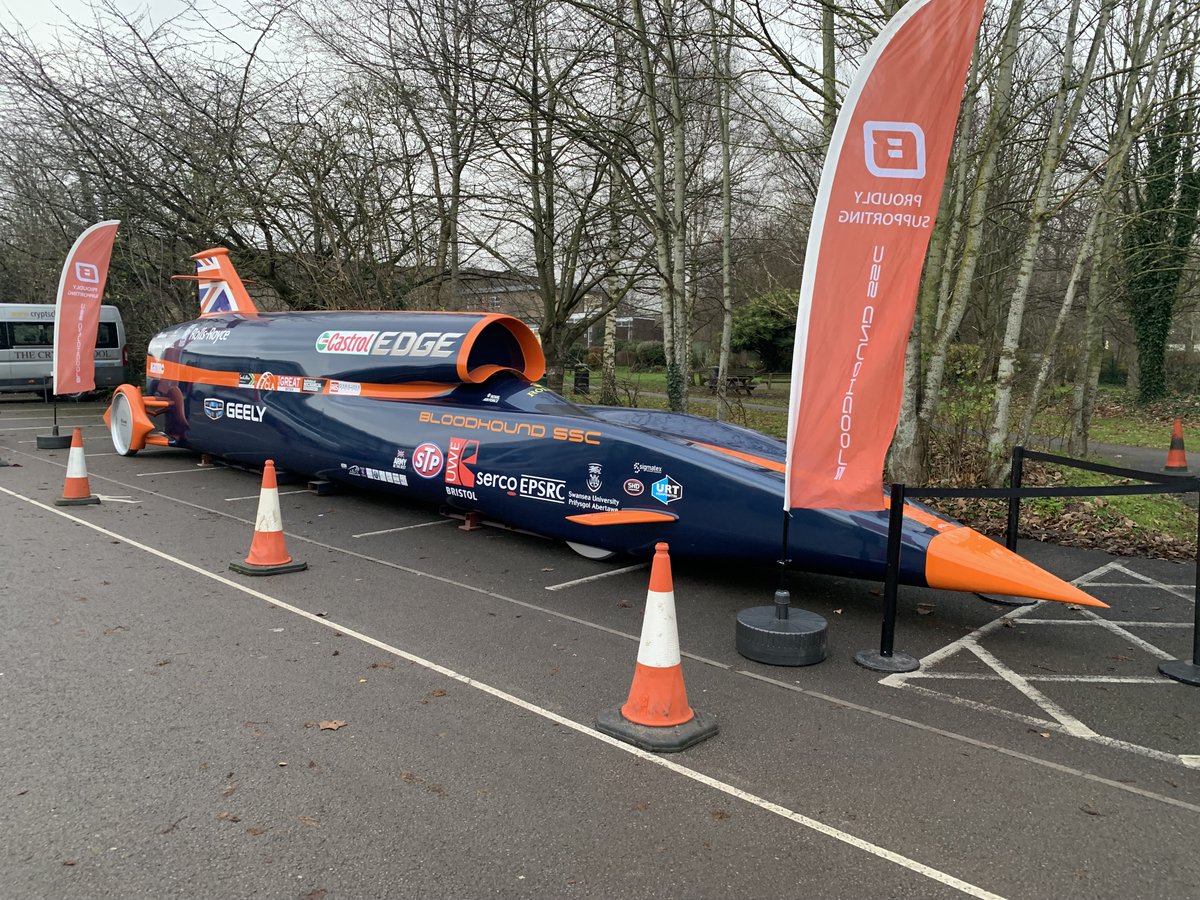 TheCryptSchool's tweet photo. What a privilege it was for students to see the @BLOODHOUND_Edu and hear such fantastic talks. @SafetyDave1000k inspired us to challenge ourselves to solve problems and adapt to change.
Thank you to our Development F1 in Schools team @ceresracing and their sponsor @Arthur_Spriggs https://t.co/FrttClA7P2