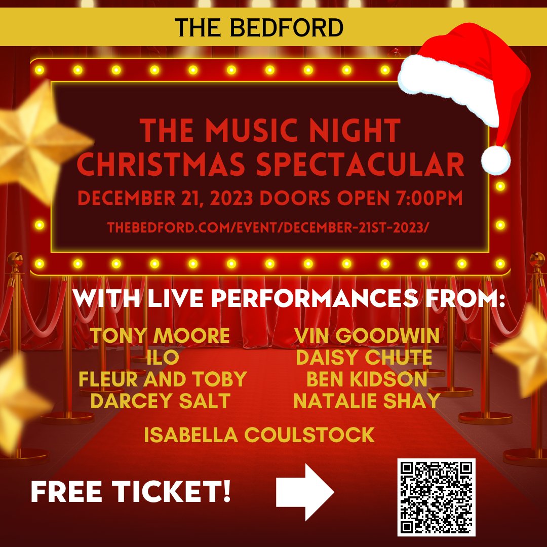 🎄CHRISTMAS LIVE MUSIC SPECTACULAR🎄 Enjoy all our fave artists singing Christmas covers & originals for one very special evening. Free entry by clicking link 👇🏼thebedford.com/event/december… #livemusic