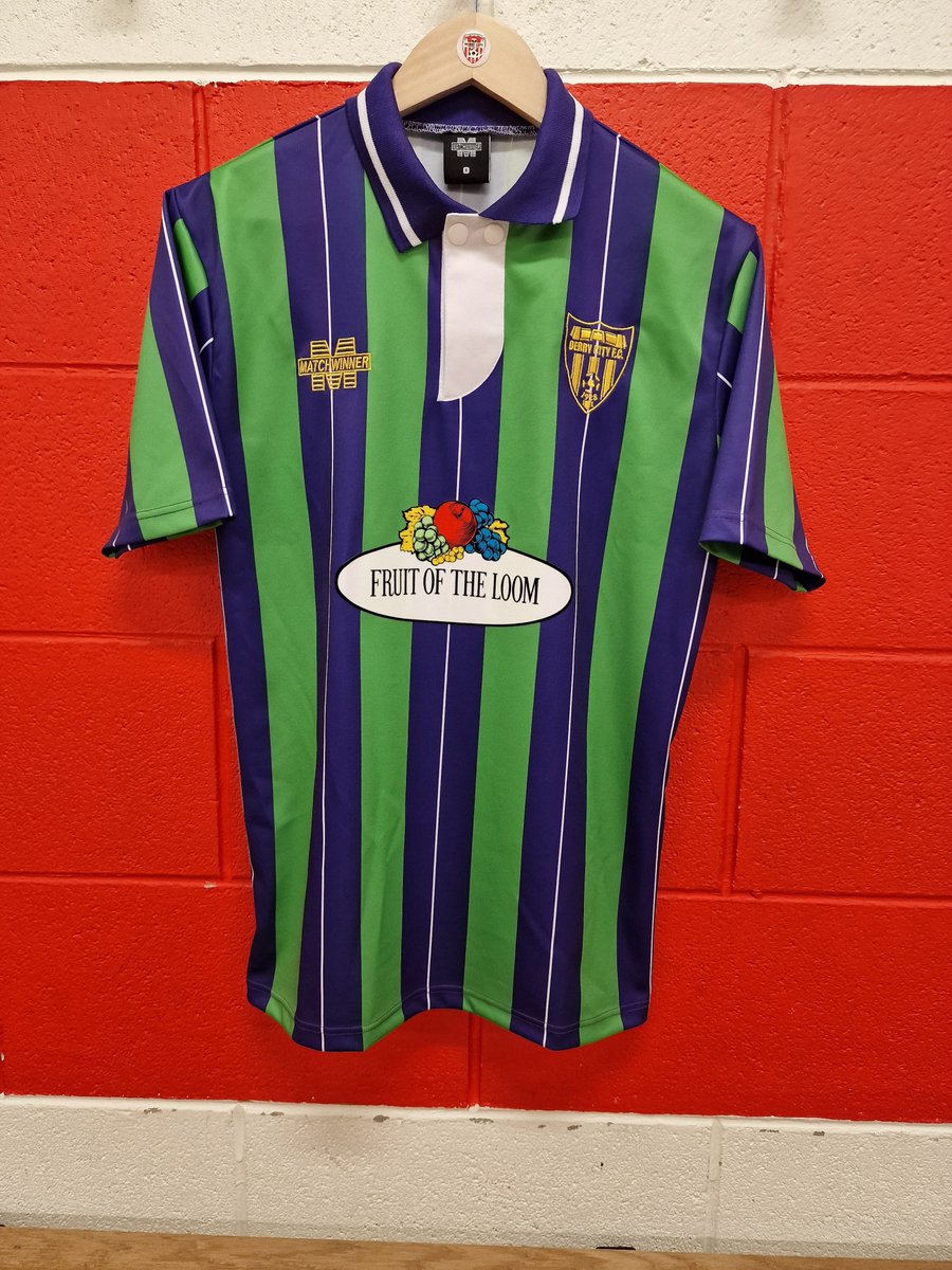 Shop at Brandywell is back open from 4 today! We've limited stock of the Matchwinner 94/95 retro shirt. If you pre-ordered, yours will be in the post, or can be collected from iPrint.