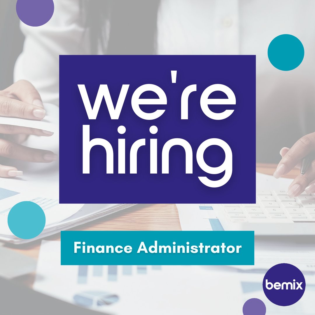 bemixUK's tweet photo. 📢 FINANCE ADMINISTRATOR - Join our dynamic social enterprise!

Work with an experienced, supportive and enthusiastic Finance Team.

For information about this job role, click the link:
https://t.co/VPLwH1qN2g

#JobsInKent #KentJobs #Canterbury #Kent https://t.co/VCYa0MoF7G