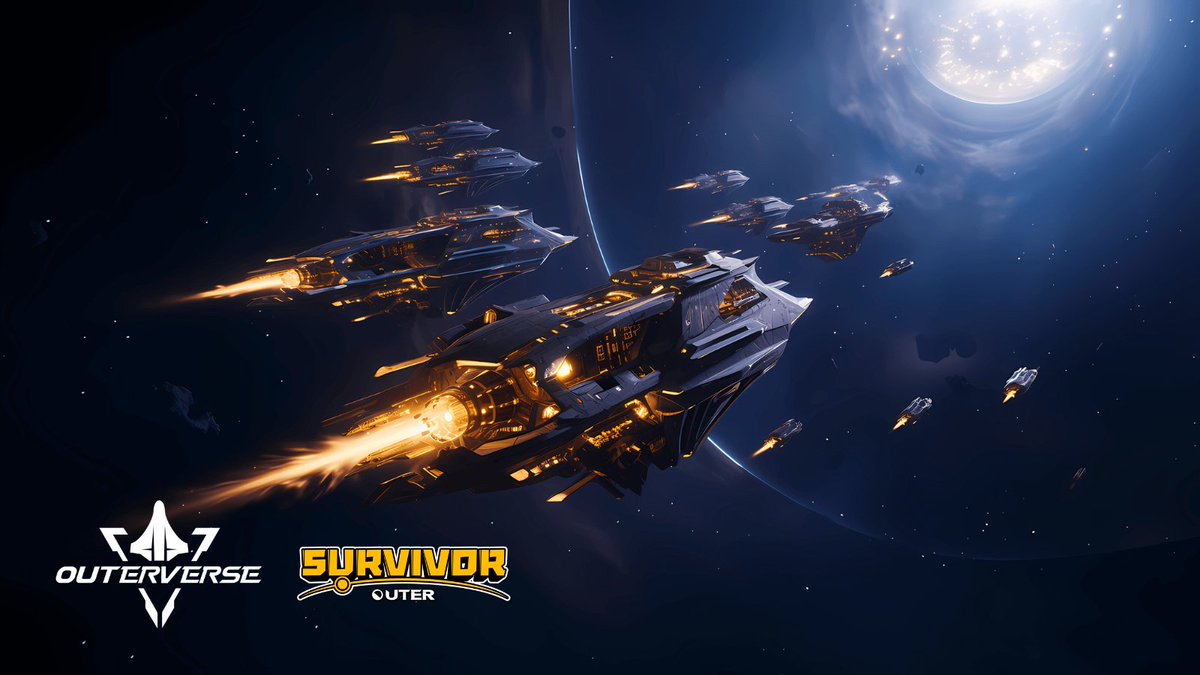 PlayOUTER's tweet photo. #OUTERVERSE CHRONICLE AGE #4: Survival in the Star Sea (2382-2412)

◉ Game for this age: OUTER: SURVIVOR

🌟 The threat of interstellar pirates 🏴‍☠️ gradually intensified. They kidnapped ships, held them for ransom, and even killed civilians on board.

⬇️ Learn the 4th Age More https://t.co/P1hZZnwxcc