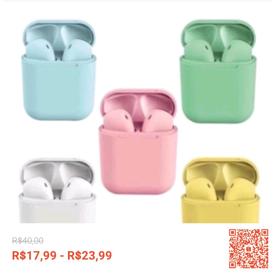 PromocoesImper's tweet image. Fone Intra-Auricular Sem Fio Bluetooth i12 Tws Inpods Airpods 5.0 SU, Somente R$17,99 - R$23,99, ótimo para academia e outras atividades.

Envio nacional de um fornecedor confiável shope.ee/3fdowG2jZj?sha… #ShopeeBR
