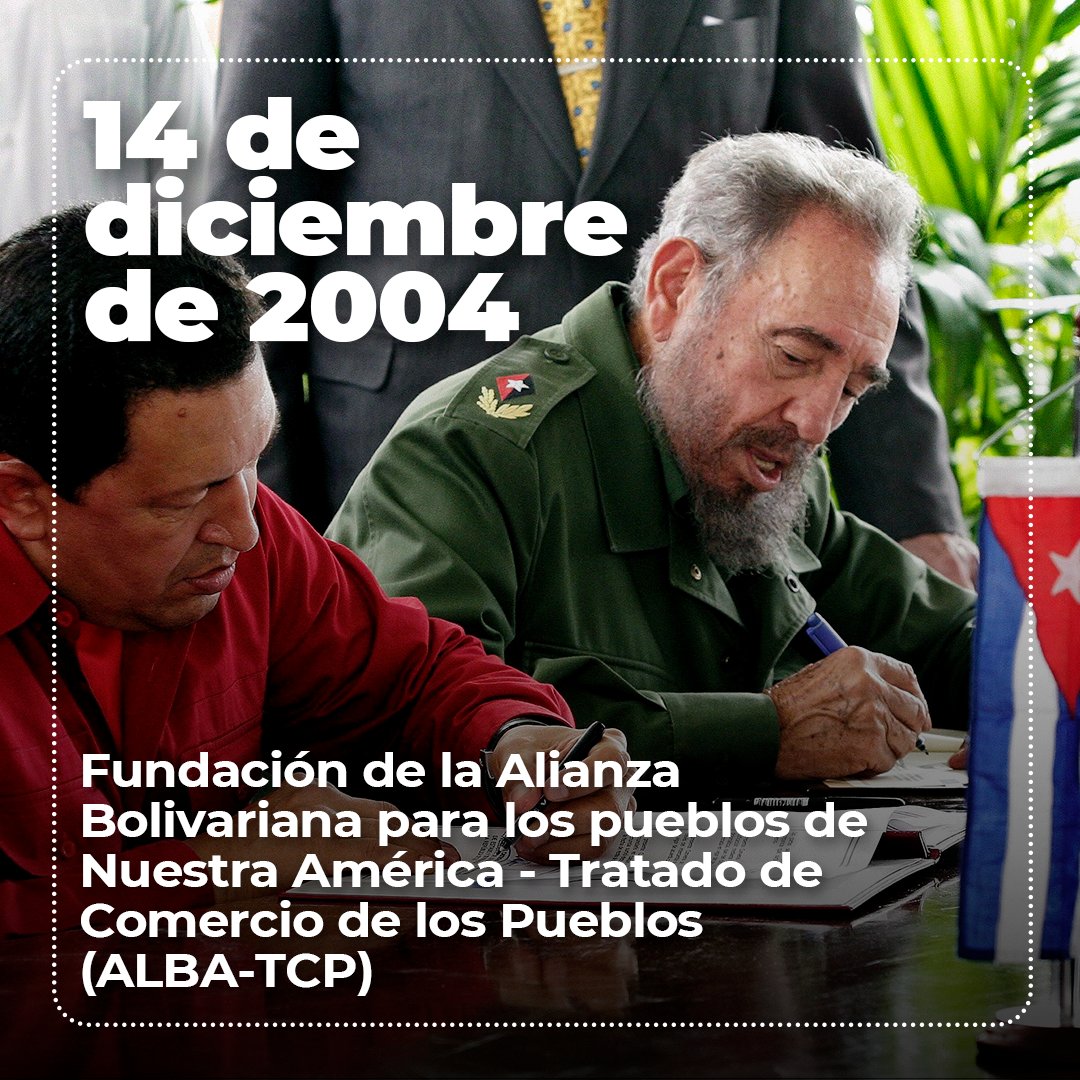 ¡Hoy celebramos el 19° aniversario de @ALBATCP, un espacio de integración y solidaridad entre los pueblos de América Latina y el Caribe creado por Chávez y Fidel! Sigamos trabajando juntos por la cooperación y el desarrollo de nuestra región. #ALBATCP #IntegraciónRegional