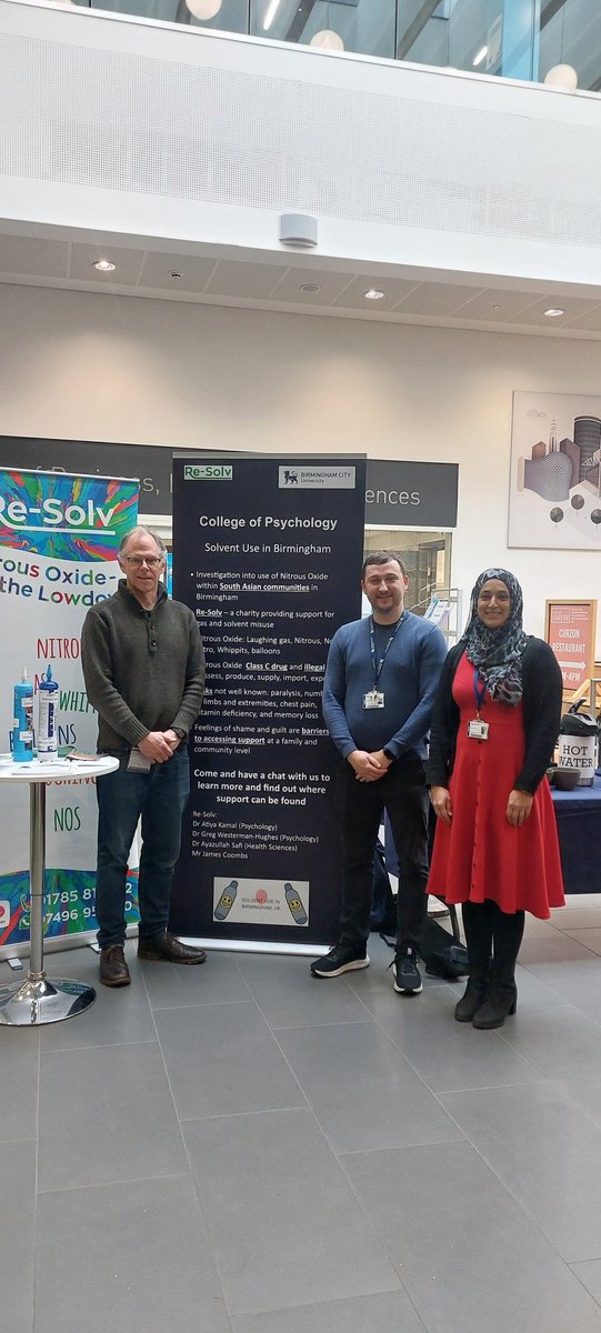 Great to be at at @MyBCU today with the fantastic research team we have been working with in 2023 to sharing our learning and early findings about nitrous oxide. #nitrousoxide #prevention #recovery #CommunitySupport