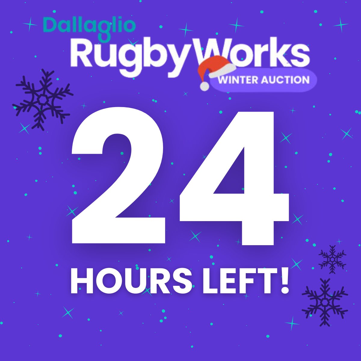 DallaglioRW's tweet photo. 🚨 Last 24 Hours! 🕰️
Our Winter Auction closes very very soon!
Don’t miss the chance to win fantastic prizes whilst helping to #IncludeTheExcluded.
Help us make a difference! 👉https://t.co/DzZRc2oVlY https://t.co/jRTuQMGiSE