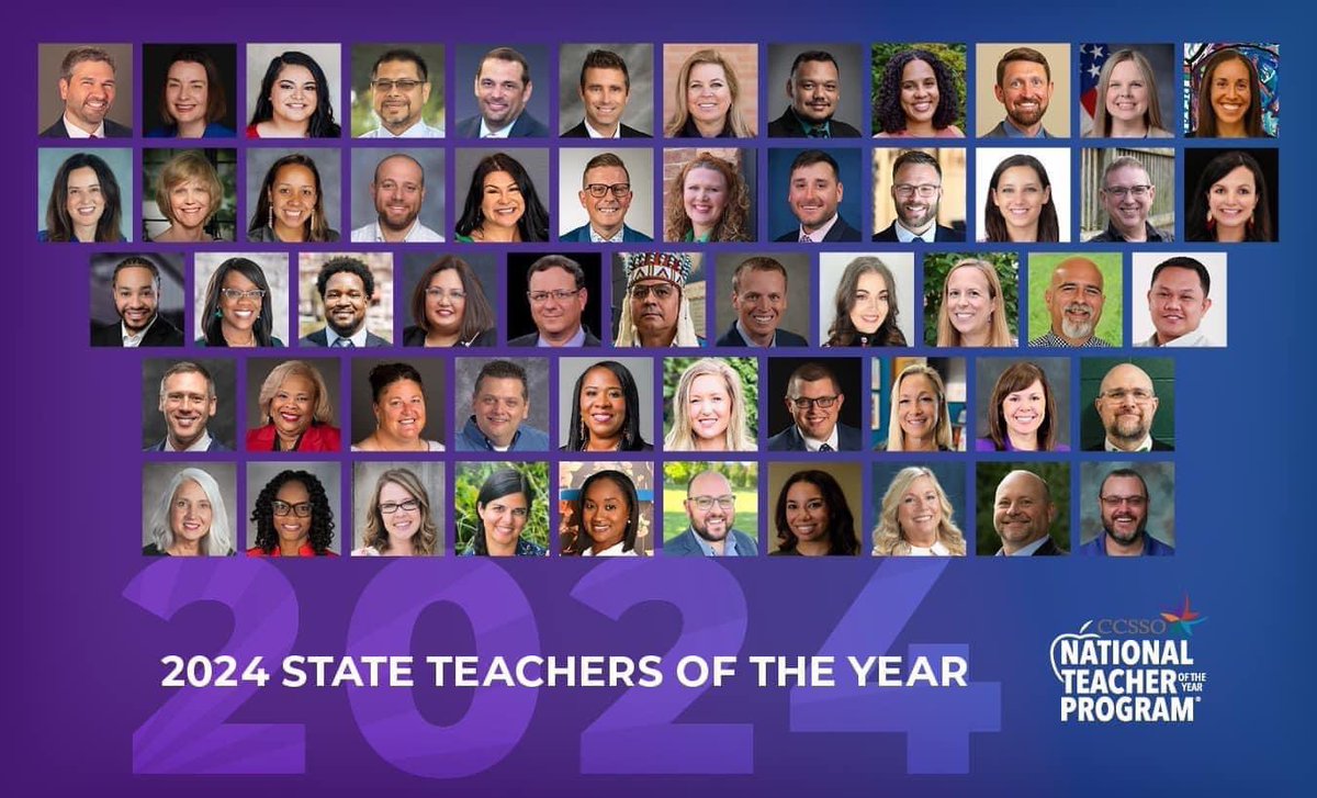 JessicaSaum's tweet photo. This amazing group of educators is about to begin an amazing journey of growth together as they represent their states as the 2024 State Teachers of the Year!  Congratulations especially to Beau McCastlain the 2024 #Arkansas Teacher of the Year! 
@ArkansasEd 
#ATOY2022  #ATOY2024 https://t.co/vJwbUgeblc