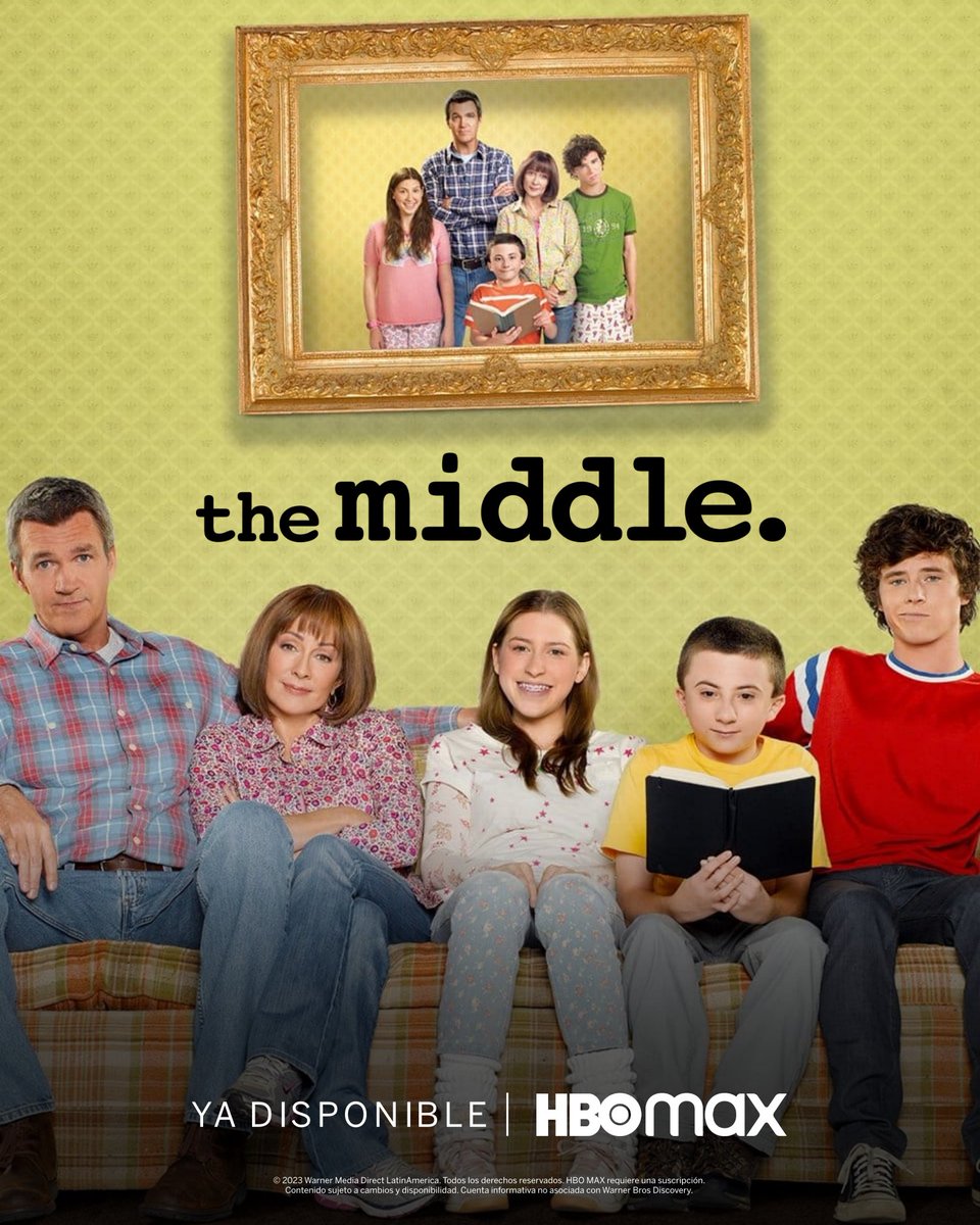 mymaxlatino's tweet photo. ¡La espera valió la pena! Todas las temporadas de #TheMiddle llegaron a #HBOMax. https://t.co/ss7JbT30N9