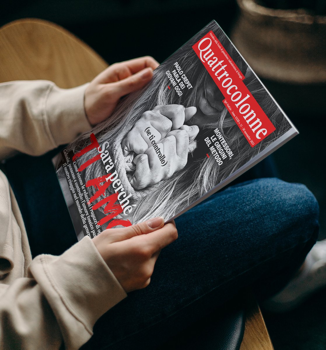 BREAKING!📰
Fuori Quattro Colonne#11
Periodico della Scuola di Giornalismo Radiotelevisivo di Perugia. 
.
Per sfogliare il numero online👇🏻
quattrocolonne-news.it/periodico/nume…
.
.
.
#quattrocolonne #scuoladigiornalismo #perugia #relazioni #violenzadigenere #generazionez #social #possesso