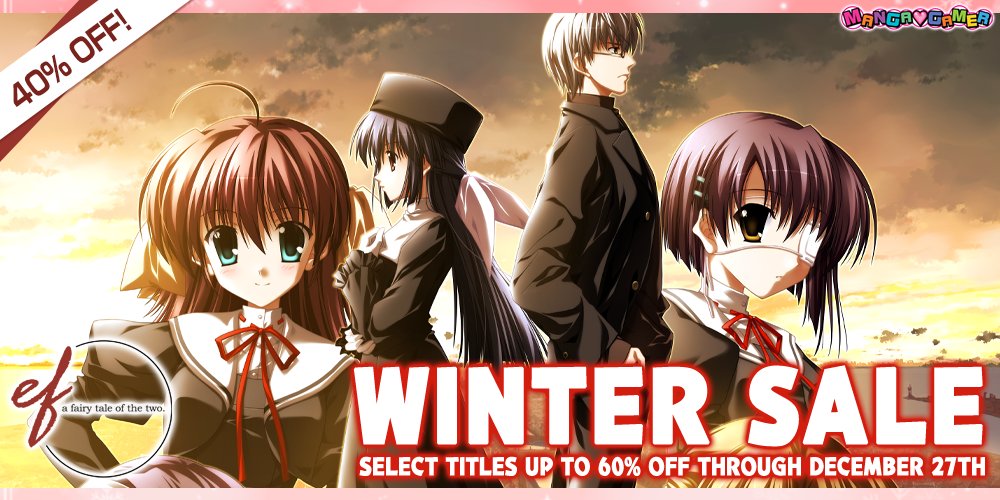 Save 40% on the ef - a fairy tale of the two deluxe edition during our Winter Sale! Includes two disks in a single package!💿✨ 🎀mangagamer.com/r18/detail.php…
