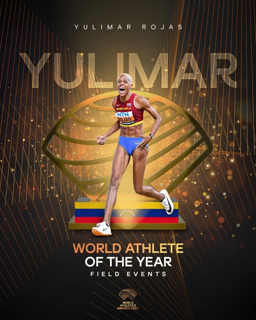 ¡LA MEJOR DEL PLANETA! 📷
Por segunda vez en su carrera, Yulimar Rojas ha sido elegida como la Mejor Atleta Femenina del Año por World Athletics. ¡Sencillamente inigualable! ¡Orgullo inmenso de Venezuela! 📷📷 #yulimarrojas #venezuela #atletismo #saltotriple #yulimar