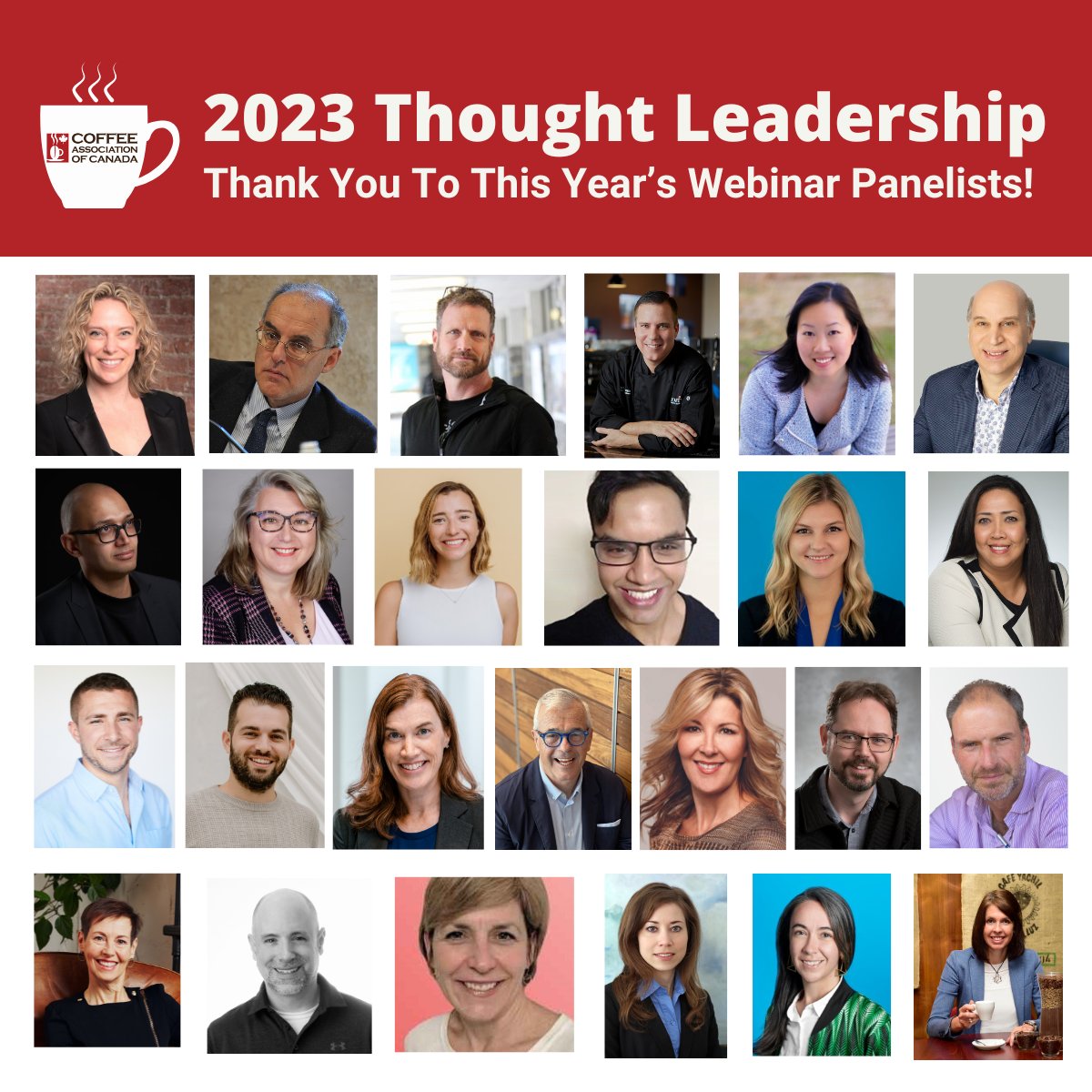 Thank you to all of our panelists who shared their expertise this year! Join us today at noon (EST) for our final webinar of 2023 on future #coffee #trends and #innovation with @Mintel, @Technomic and @nourishfoodmark. Register for today's webinar: coffeeassoc.com/webinars/ready…