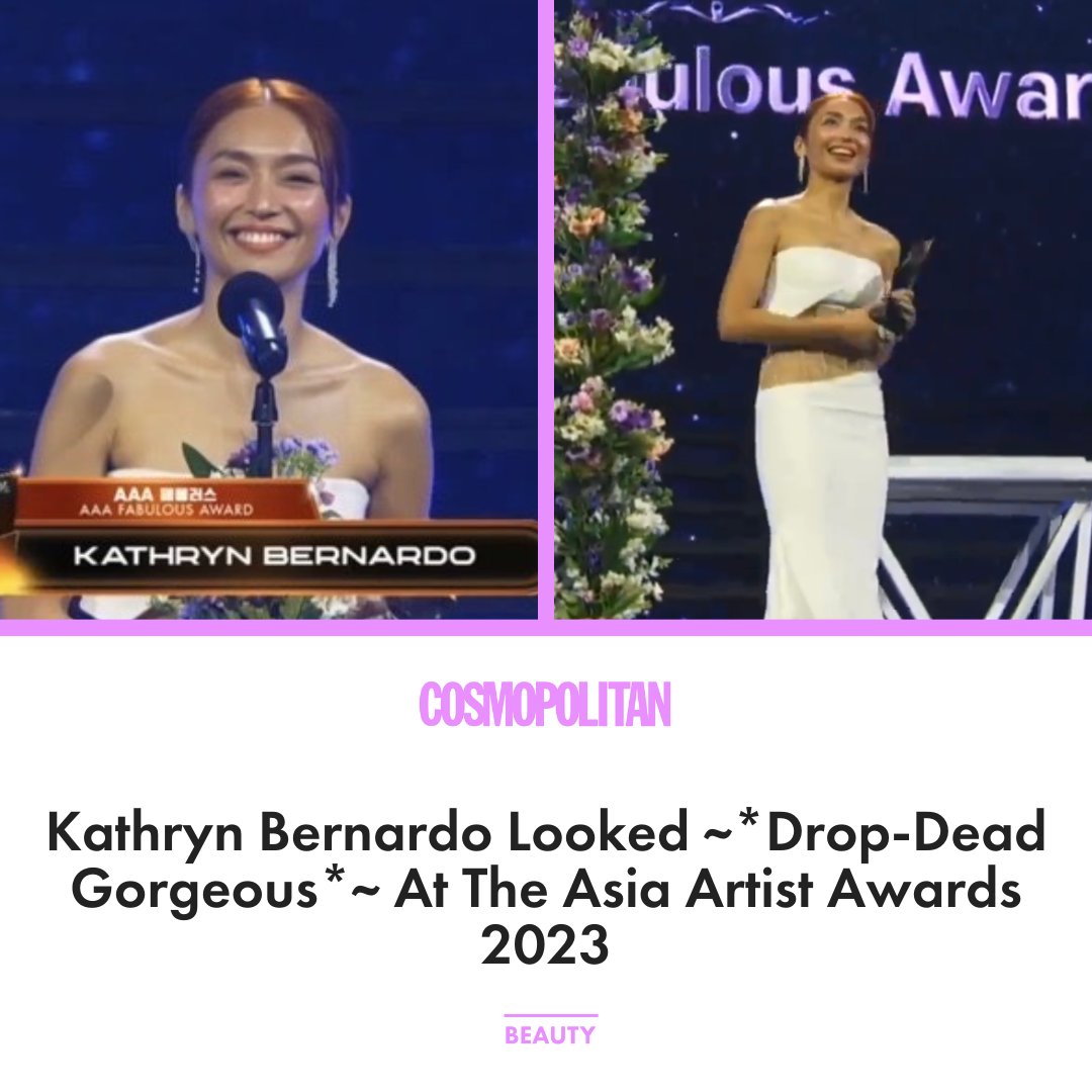 #KathrynBernardo received an award, along with #DanielPadilla. 

Read more here: bit.ly/3GI8iY9.