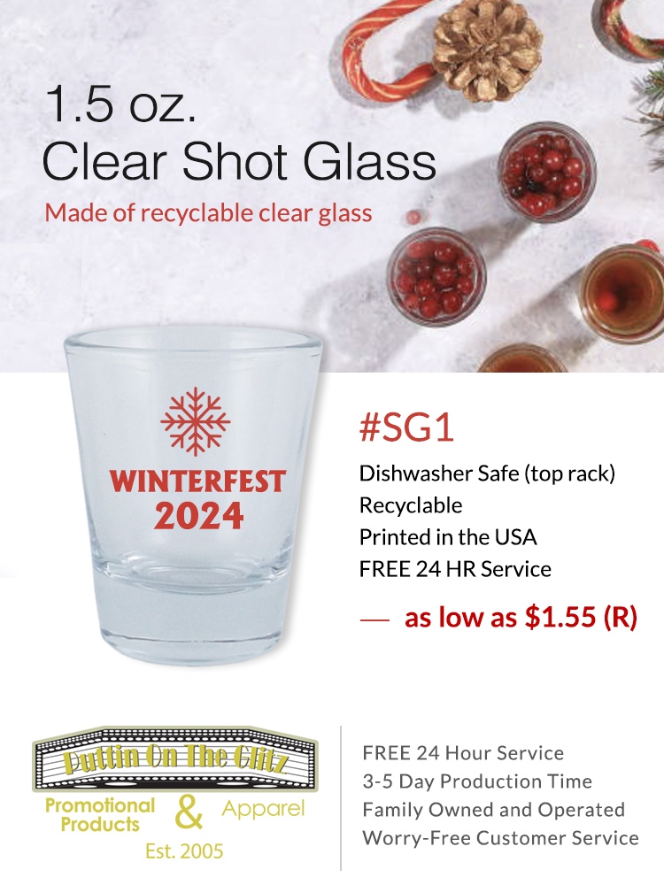 Promo_Moxie's tweet photo. Need a great holiday promo FAST? Get your hands on our clear shot glasses made with recycled glass! 3-5 Day Turn Around. Perfect for New Year's Eve Celebrations! https://t.co/Mraw0Xrghb