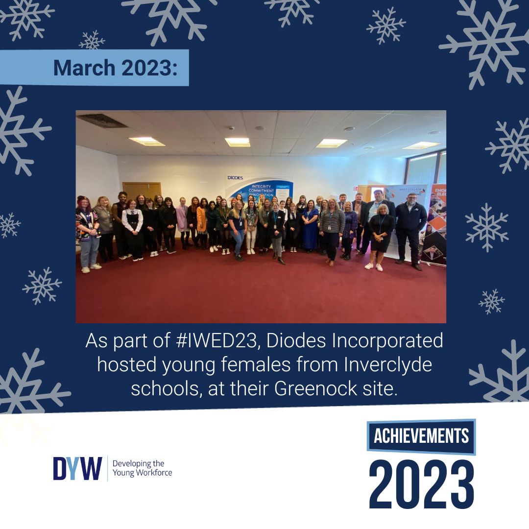 DYWWEST's tweet photo. Here's some more of our #DYWAchievements from this year! 🙌

March was a busy month for us with #ScotAppWeek23 and #IWED23

We had so many brilliant employer events where our local young people could learn all about #apprenticeships

#DYWWest | #DYW https://t.co/YFq0R8Xr1r