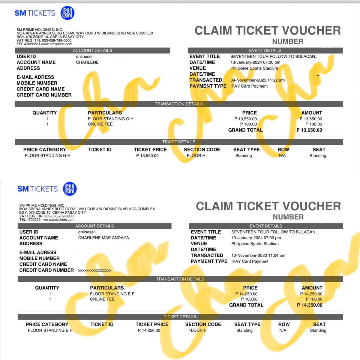 Novreen23's tweet photo. Selling for P11k and P12,500 each https://t.co/V3Nf9BzlyH