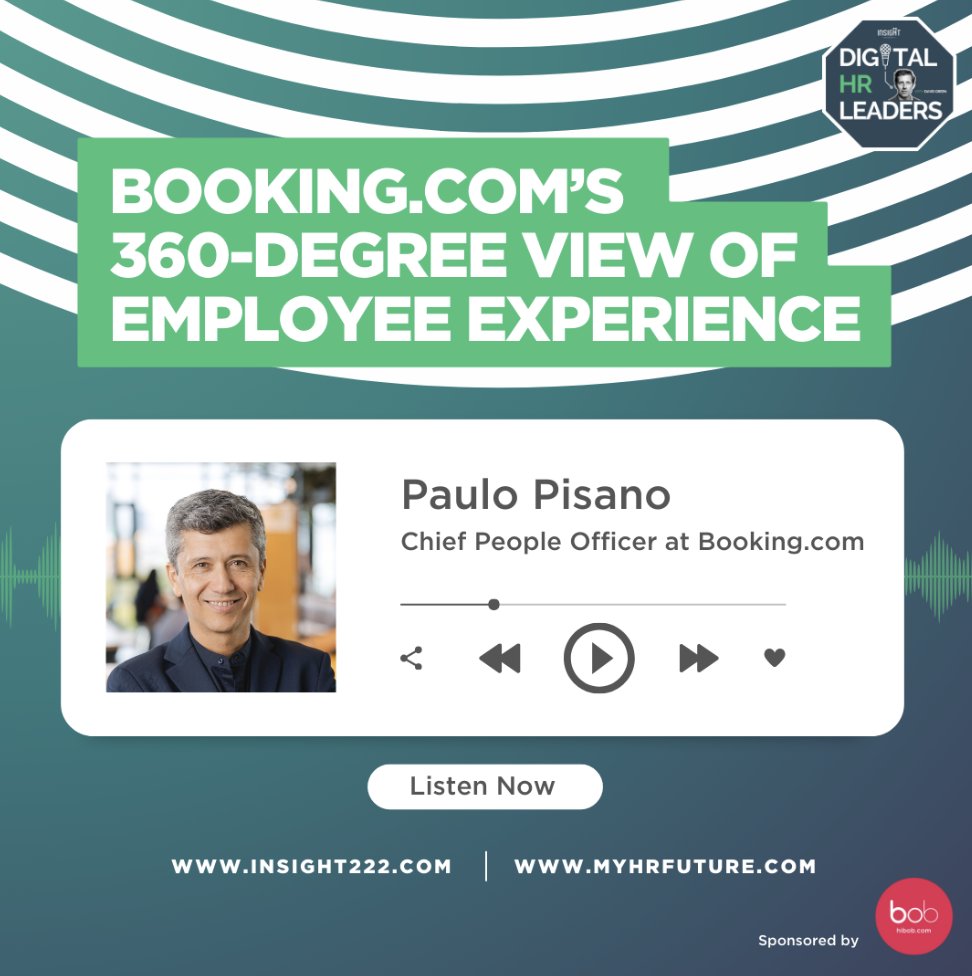 Our latest episode of the #DigitalHRLeaders #podcast is now live and features @bookingcom #CHRO, Paulo Pisano as he discusses how Booking.com are using #peopleanalytics to drive #strategic decisions in managing a global #workforce. Listen now. myhrfuture.com/digital-hr-lea…