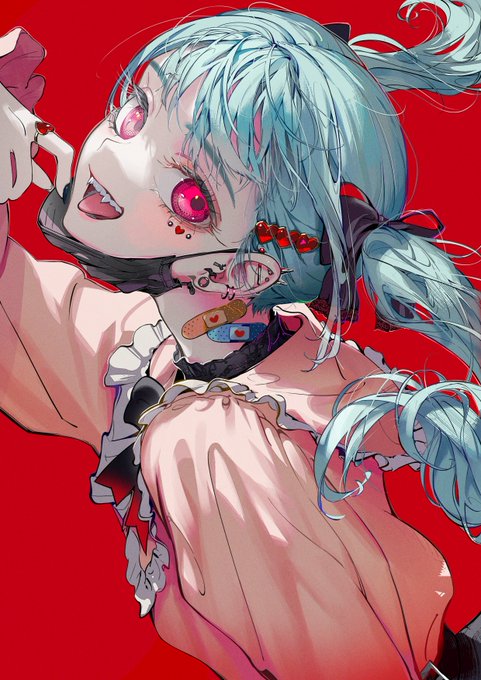 ヴァンパイアのファンアート 実はカラコンまで描いてます