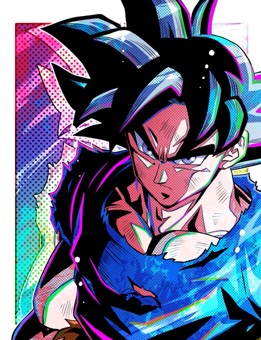 カラフルにした #ドラゴンボール #イラスト
