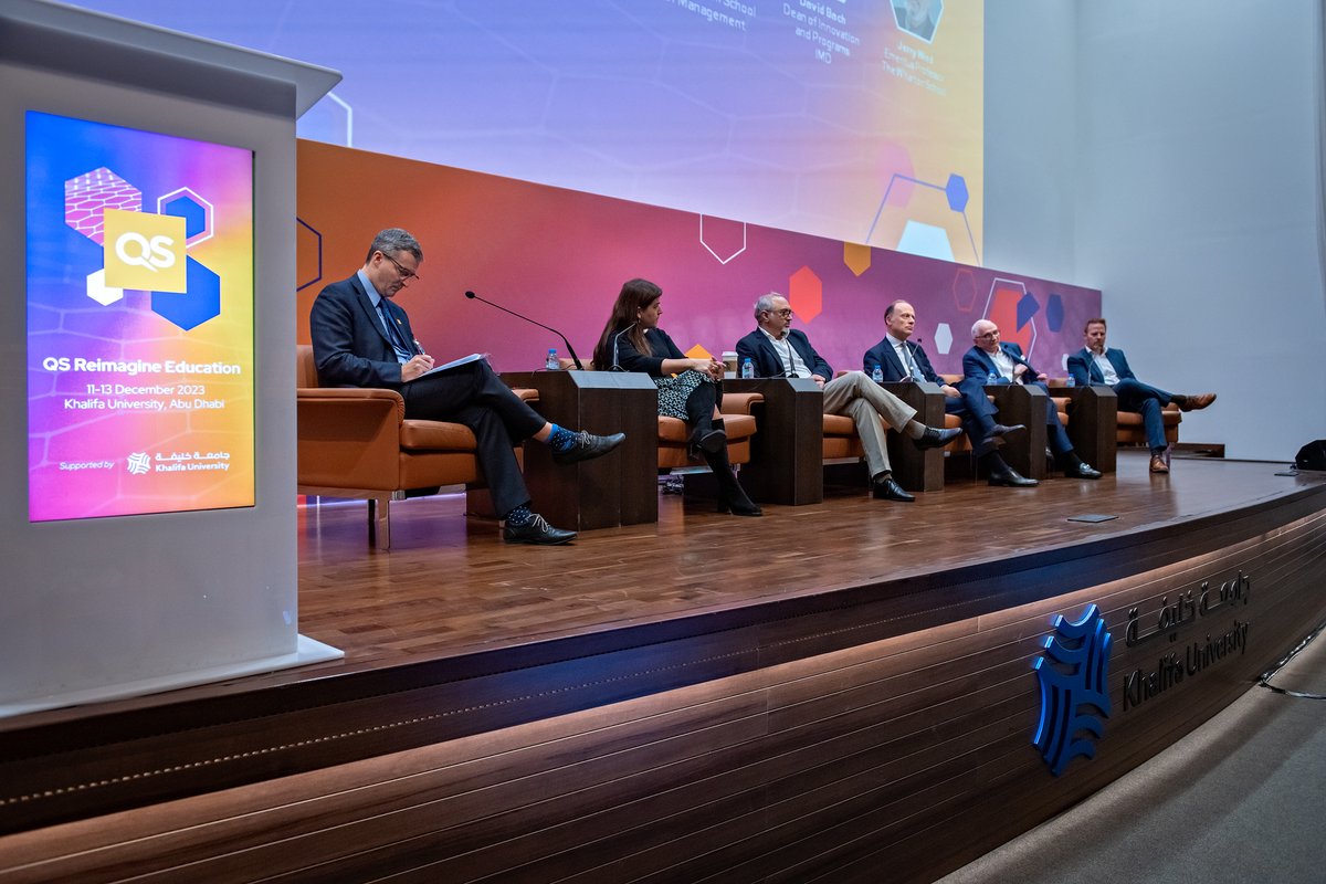 QSCorporate's tweet photo. The #QSReimagine Education Conference draws to a close for another year. With higher education facing a near unprecedented amount of change, it’s been wonderful to hear from the industry’s innovators and thinkers here in Abu Dhabi. Read more: https://t.co/3bJ9B6ty8e https://t.co/SfJXAgBzMu