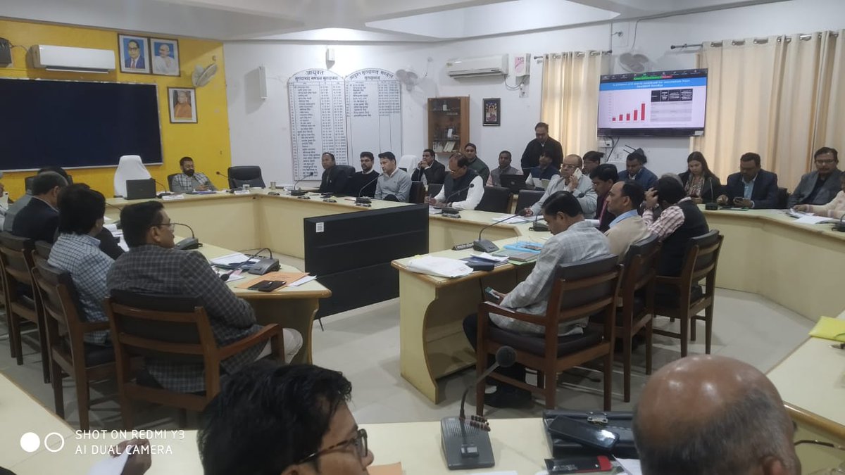 Attend Commissioner Sir meeting 14-12-2023 on ranking of district on CM dashboard, Maternal &amp; Child Health, Finance, HWC, VHND and PMMVY. Moradabad Division