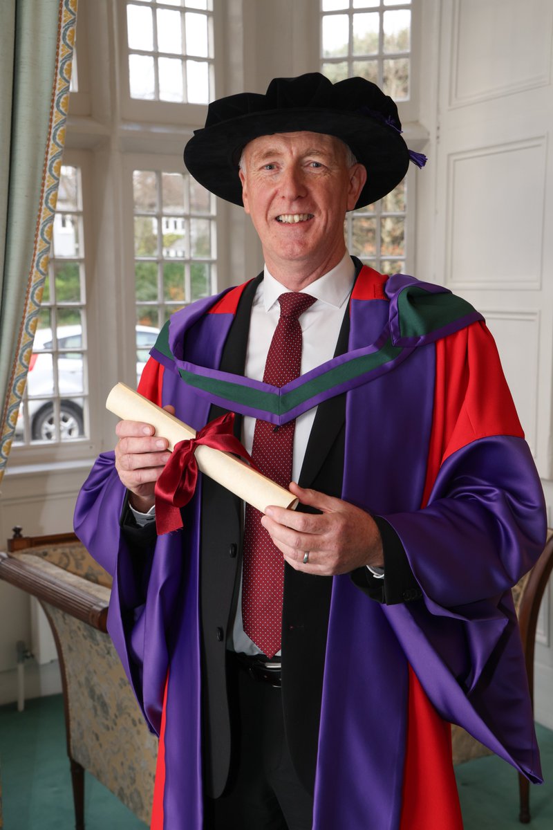 Congratulations to former CEO and a founder of the NIPC, Neil Johnson, who was awarded an Honorary Degree (Doctor of Laws, LLD) from the @uniofgalway in recognition of his tireless dedication and significant contributions to the fight against #heartdisease and #stroke.