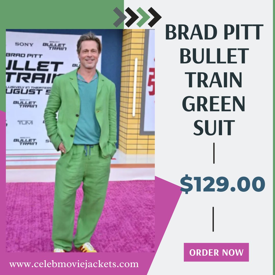 CMovieJackets's tweet photo. Brad Pitt Bullet Train Green Suit
Shop Now: https://t.co/nxlN1efip3
Secure Checkout
Free Shipping Worldwide
#bradsuit #pittsuit #bulletsuit #trainsuit #greensuit #trainsuit #premieresuit #casualsuit #greensuit #suitingsuit #menssuit #fashion #outfits https://t.co/MBui6zQmbU