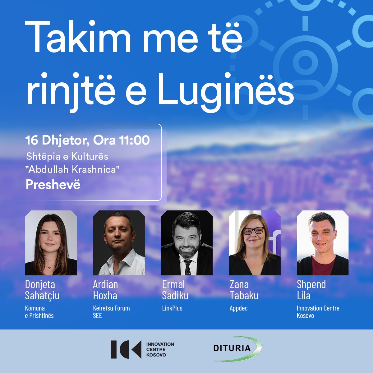 Shpend Lila (@shpend_lila) on Twitter photo Te dashur miq nga Presheva, Bujanovci e Medvegja, bashkohuni me ne ne Shtepine e Kultures ne Presheve, kete te shtune ora 11:00. Jemi shume te perkushtuar te rrisim bashkepunimin, ndihmen dhe te ofrojme mundesi per te rinjte e Lugines ❤️ @DonjetaSahatciu <a href="/zanatabaku/">Zana Tabaku</a> <a href="/ardianhoxha/">Ardian Hoxha</a> Te dashur miq nga Presheva, Bujanovci e Medvegja, bashkohuni me ne ne Shtepine e Kultures ne Presheve, kete te shtune ora 11:00. Jemi shume te perkushtuar te rrisim bashkepunimin, ndihmen dhe te ofrojme mundesi per te rinjte e Lugines ❤️ @DonjetaSahatciu <a href="/zanatabaku/">Zana Tabaku</a> <a href="/ardianhoxha/">Ardian Hoxha</a>