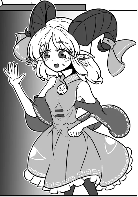 これは過去の合同誌と個人誌で描いた尤魔ちゃんです( ˙꒳˙  )かわいいの塊がよォ #饕餮尤魔 #東方Project
