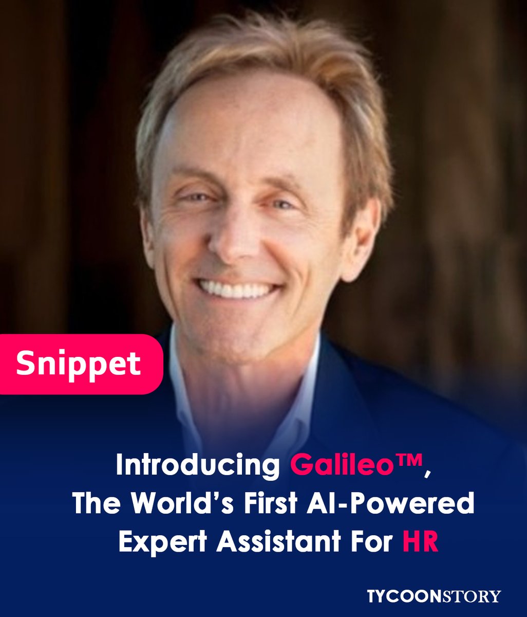 The world's first AI-powered expert assistant for HR is here: GalileoTM.  

#GalileoAI #GalileoTM #artificialintelligence #GalileoHR #AIHRAssistant #HRInnovation #GalileoLaunch #AIforHR #HRTransformation #DigitalHR @Galileo_AI 

tycoonstory.com