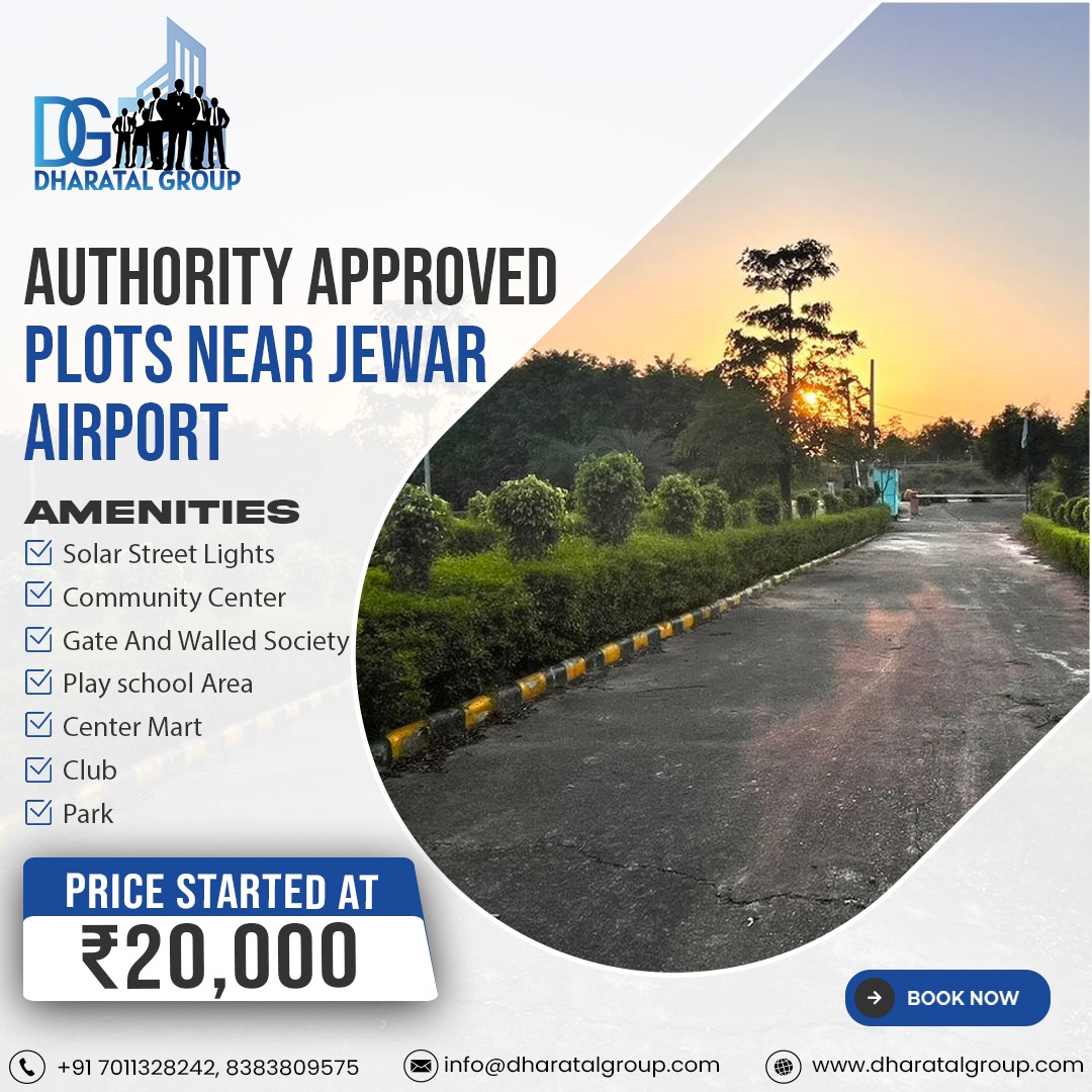 DharatalGroup's tweet photo. 𝐃𝐢𝐬𝐜𝐨𝐯𝐞𝐫 𝐏𝐫𝐞𝐦𝐢𝐮𝐦 𝐀𝐮𝐭𝐡𝐨𝐫𝐢𝐭𝐲 𝐀𝐩𝐩𝐫𝐨𝐯𝐞𝐝 𝐏𝐥𝐨𝐭𝐬 𝐧𝐞𝐚𝐫 𝐉𝐞𝐰𝐚𝐫 𝐀𝐢𝐫𝐩𝐨𝐫𝐭
 
Your dream plot in our gated society near Jewar Airport with top-notch amenities - solar street lights, community center, play school area, mart, club, and park. https://t.co/NLqOcBGg9v