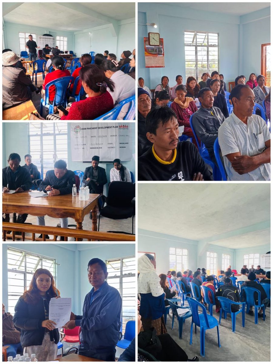 #SpecialGramSabha held at #Riphyim Old Village Council Hall under #Wokha District in #Nagaland for the preparation of #GPDP 2024–2025. #SHG presented Village Poverty Reduction Plan #VPRP and submitted to the #GramSabha. #RashtriyaGramSwarajAbhiyan #GramPanchayatDevelopmentPlan