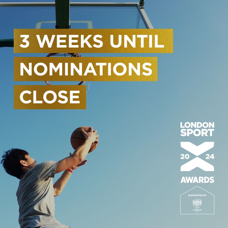 Calling all London volunteers and organisations!

There are 3 weeks left to nominate outstanding volunteers, projects, and organisations for the esteemed London Sport Awards 2024   

Nominate your sporting champions now! 📷 bit.ly/4a6BUvS