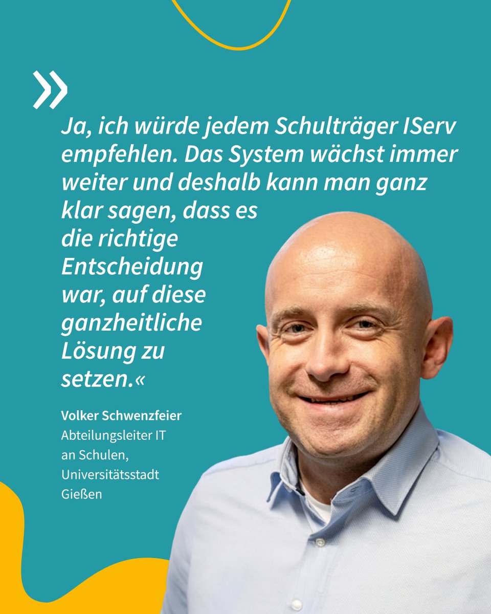 IServ (@iservgmbh) on Twitter photo Herausforderung #Schuldigitalisierung? 📱Kein Problem für <a href="/schwenzfeier_v/">Volker Schwenzfeier</a> & sein Team von der <a href="/stadtgiessen/">Universitätsstadt Gießen</a>! Dank der #IServ Schulplattform behalten sie den Überblick über alle Schulen, Netzwerke & Geräte 🏫💪
Mehr zur Erfolgsgeschichte: iserv.de/referenzen/was… 🚀#twlz #schule Herausforderung #Schuldigitalisierung? 📱Kein Problem für <a href="/schwenzfeier_v/">Volker Schwenzfeier</a> & sein Team von der <a href="/stadtgiessen/">Universitätsstadt Gießen</a>! Dank der #IServ Schulplattform behalten sie den Überblick über alle Schulen, Netzwerke & Geräte 🏫💪
Mehr zur Erfolgsgeschichte: iserv.de/referenzen/was… 🚀#twlz #schule