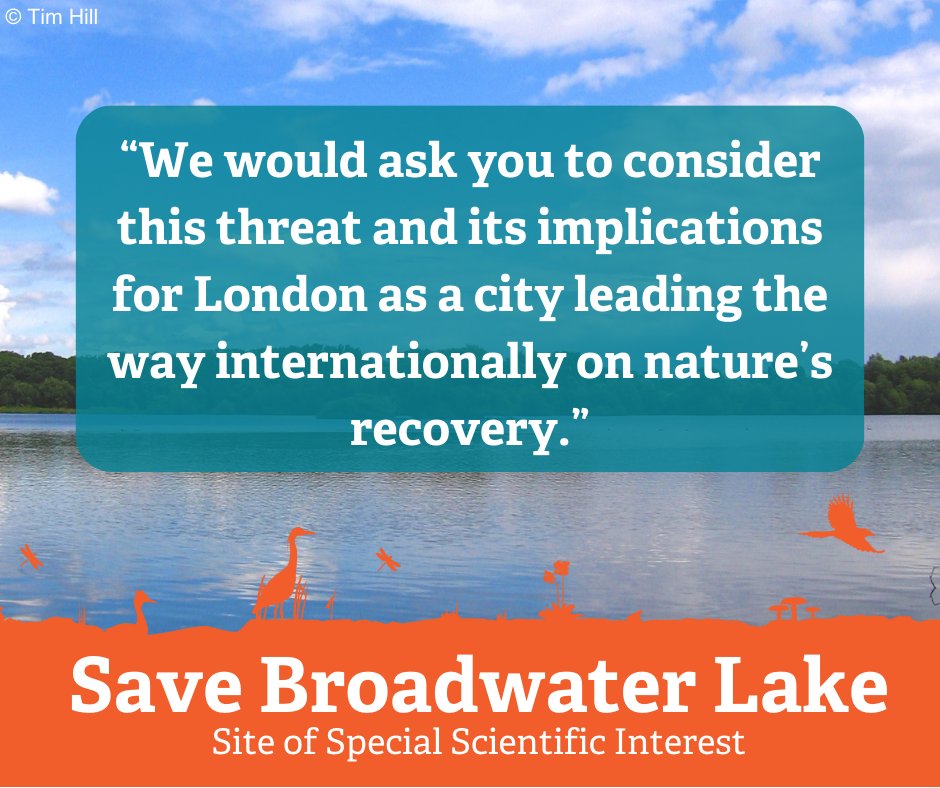 Read our joint letter with @WildLondon to <a href="/MayorofLondon/">Mayor of London, Sadiq Khan</a> outlining the threat to Broadwater Lake from a major development proposed by <a href="/Hillingdon/">Hillingdon Council</a> that could set a dangerous national precedent.  

👉ow.ly/xt6T50QiHPg