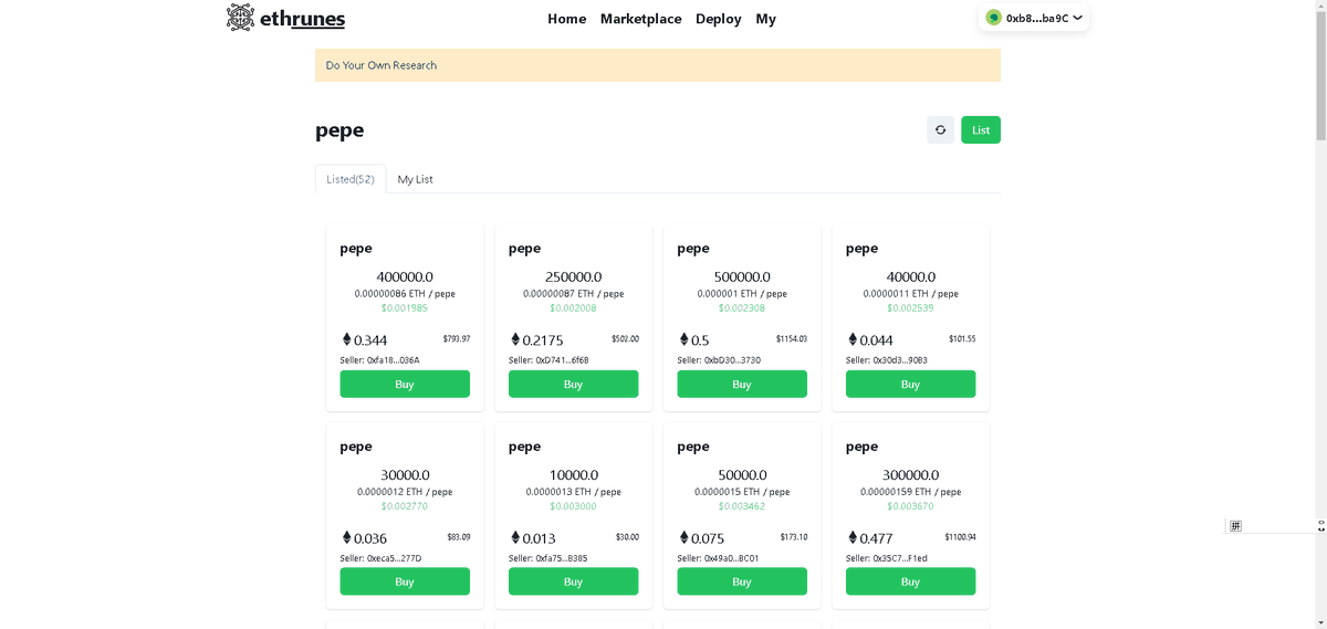 实在顶不住满推都是符文，买了点符文$pepe，我接盘了！
ethrunes.xyz/orders/pepe