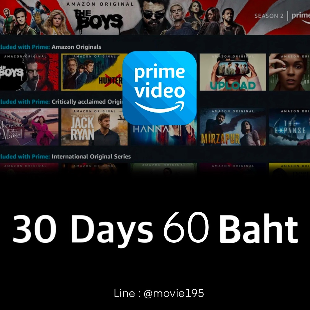 Prime Video 

7 day | 25 Baht

♡︎ รวมหนังฮอลลีวูด สารคดีไว้มากมาย
♡︎ มีซับไทยให้รับชม
♡︎ รับชมได้บนมือถือ-คอมพิวเตอร์-IPad -โทรทัศน์

รีทวิตลด10฿
แคปรูปมาด้วยนะงับ

#primevideo #ไพรม์ #ขายprimevideo #ขายprimevideoราคาถูก #primevideoth