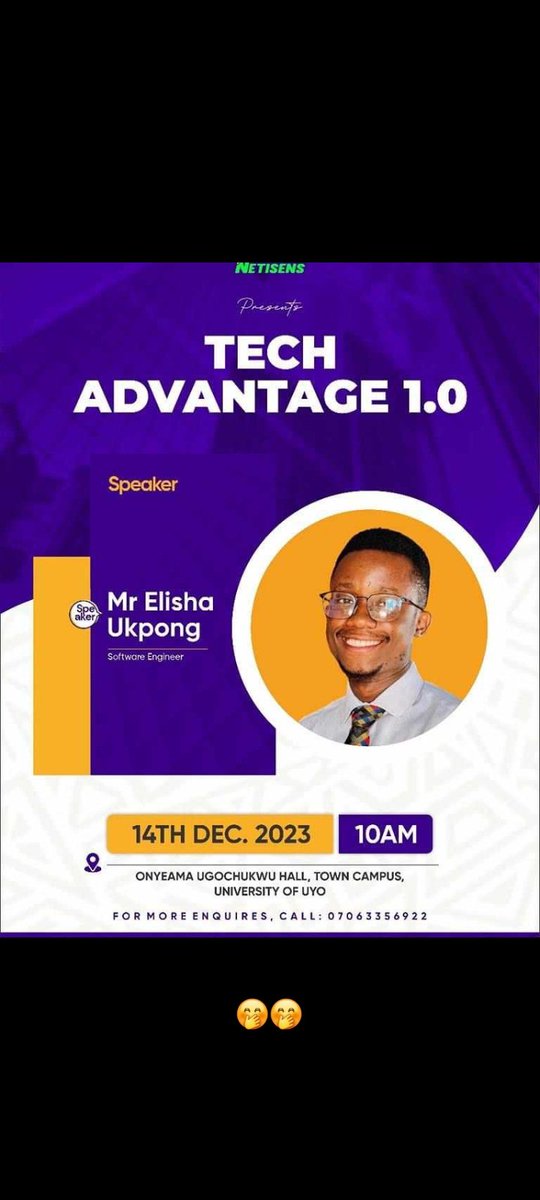 Live at Uniuyo tech advantage
#netisens #techadvantage #netisensict