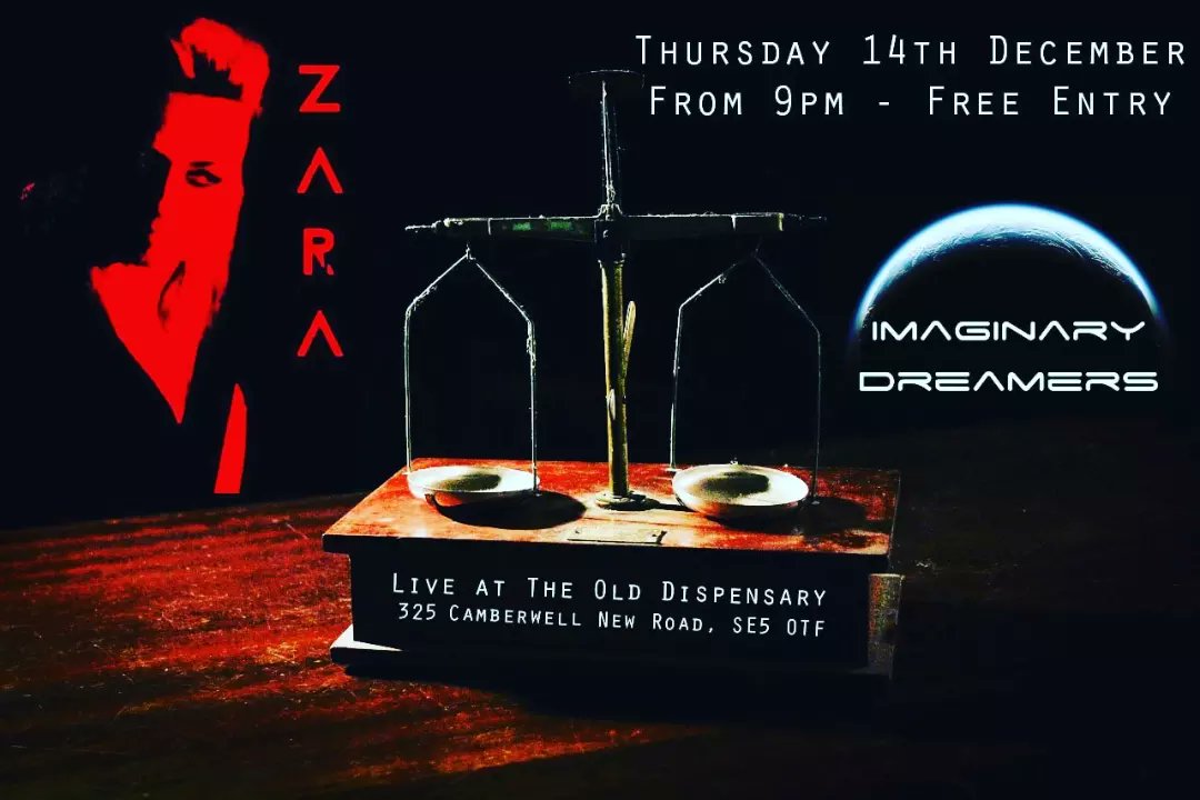 Last call! Tonight's gonna be a banger with <a href="/ZaraGarrod/">Sarah Zara</a> <a href="/zaraband/">james omeara</a> south of the river from 9pm onwards at The Old Dispensary in Camberwell! Free entry gig! Don't miss out. Hope to see you then!