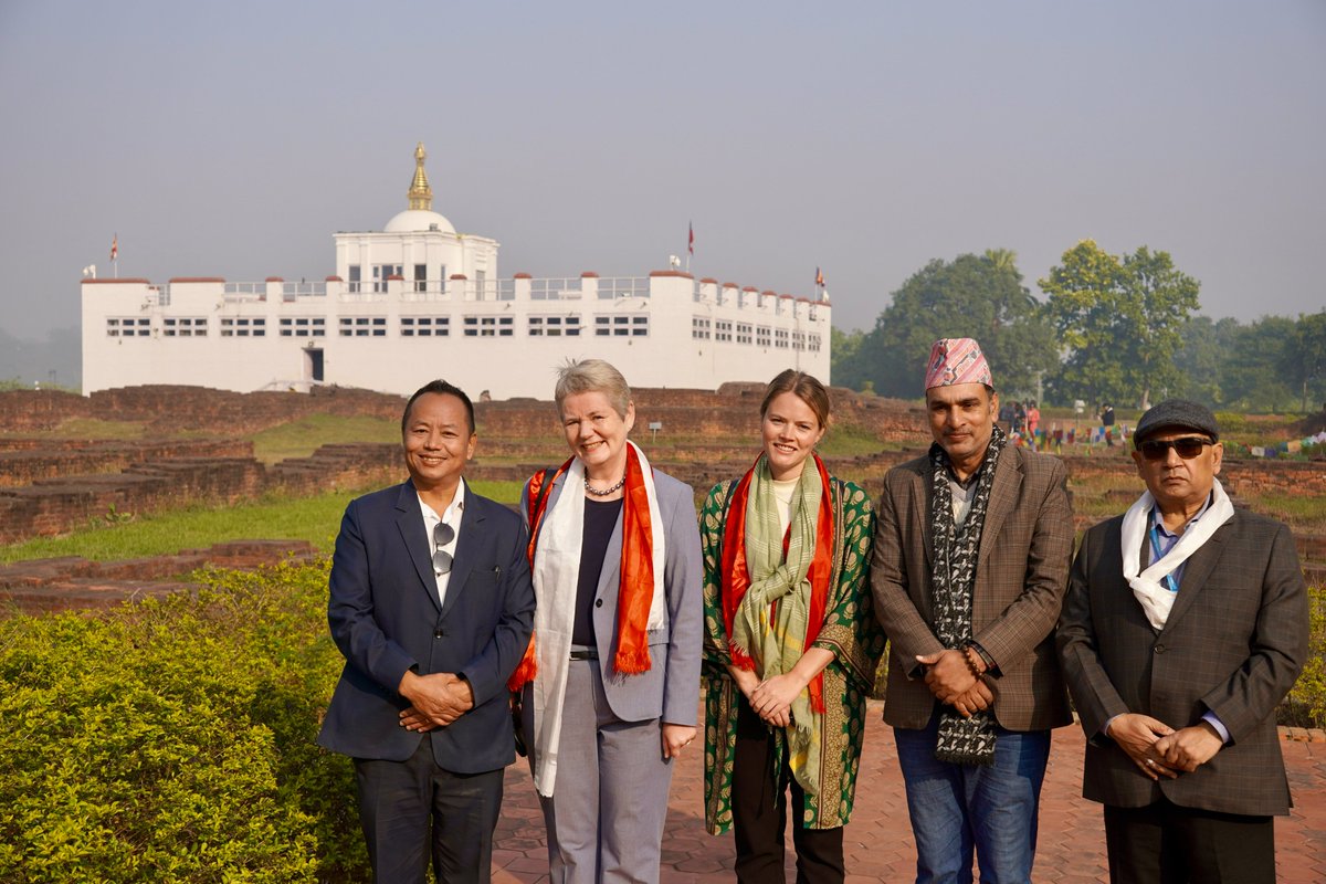 Today, I had the honor of visiting Lumbini, the birthplace of Buddha. This historic and sacred place holds a unique atmosphere of peace and tranquility. Thank you to <a href="/Lumbinidtrust/">Lumbini Development Trust</a> for the warm welcome