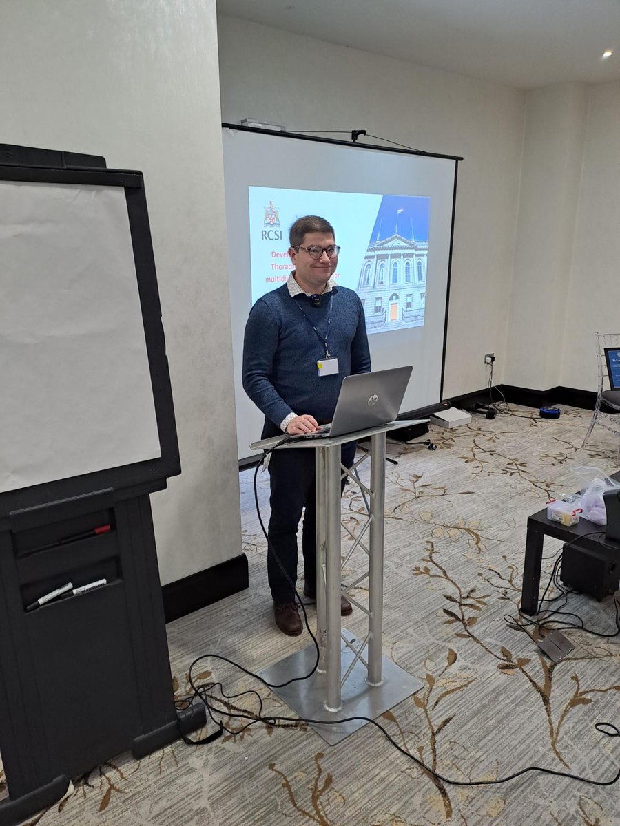 Senior Technicians @MiroVoborsky & Tim Lawler are presenting their work at @CAEHealthcare #HPSN in Nottingham today! Miro will showcase his custom-built thoracotomy model used on @RCSI_EM_Sim & @RCSI_CPD, while Tim discusses video-assisted remote feedback. #RCSIEducate