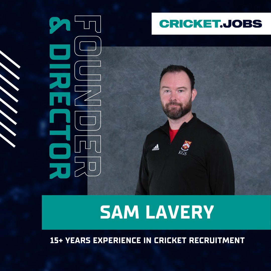 Next up with “Meet The Team” is Sam Lavery 🚀 Working within Cricket Recruitment and leadership for over 15 years within multiple organisations across multiple levels including school, club, county and national level 🤝 #cricket #cricket #cricketjobs #workincricket