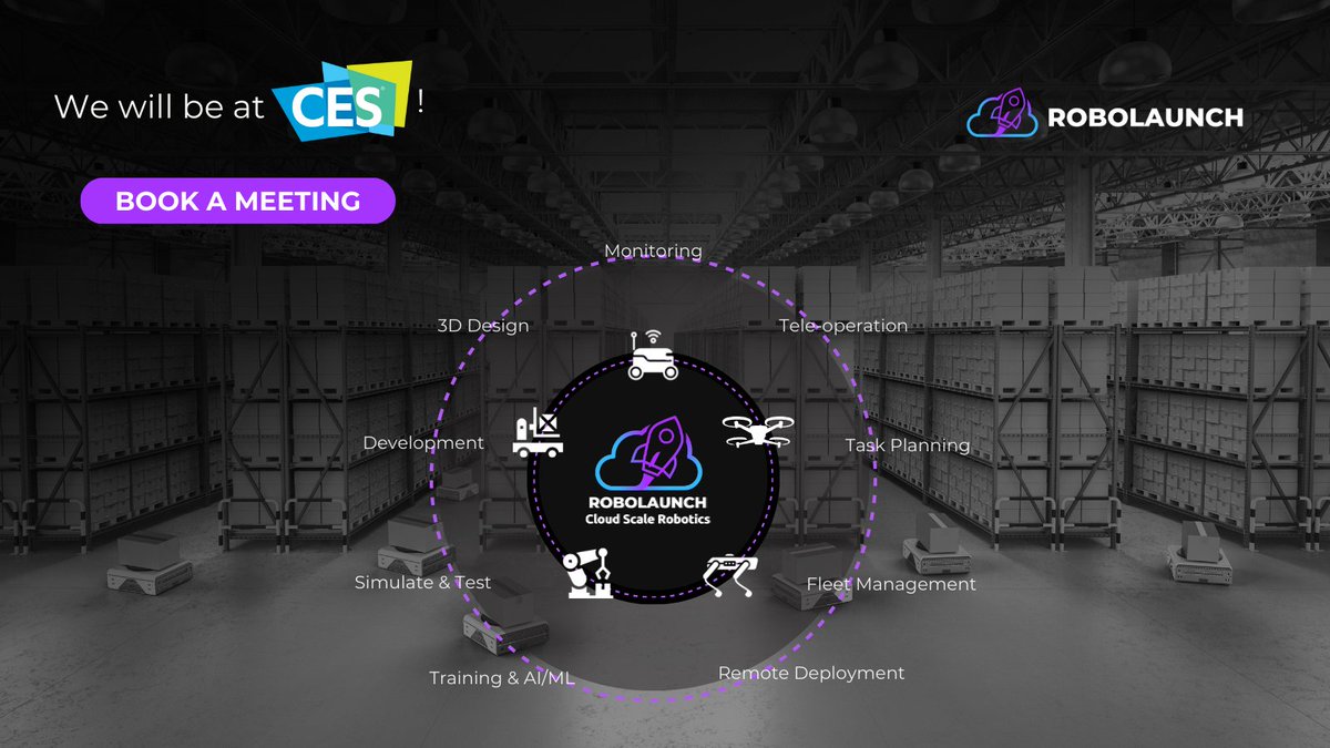 robolaunch Team is attending #CES2024 next month! We are excited to share our Industry Cloud Platform and possible applications on top. 

Looking forward to seeing you at Booth 63233 🚀✨

👉Book a meeting: zurl.co/3jsG

#CES #CES24 #CES2024 #LasVegas