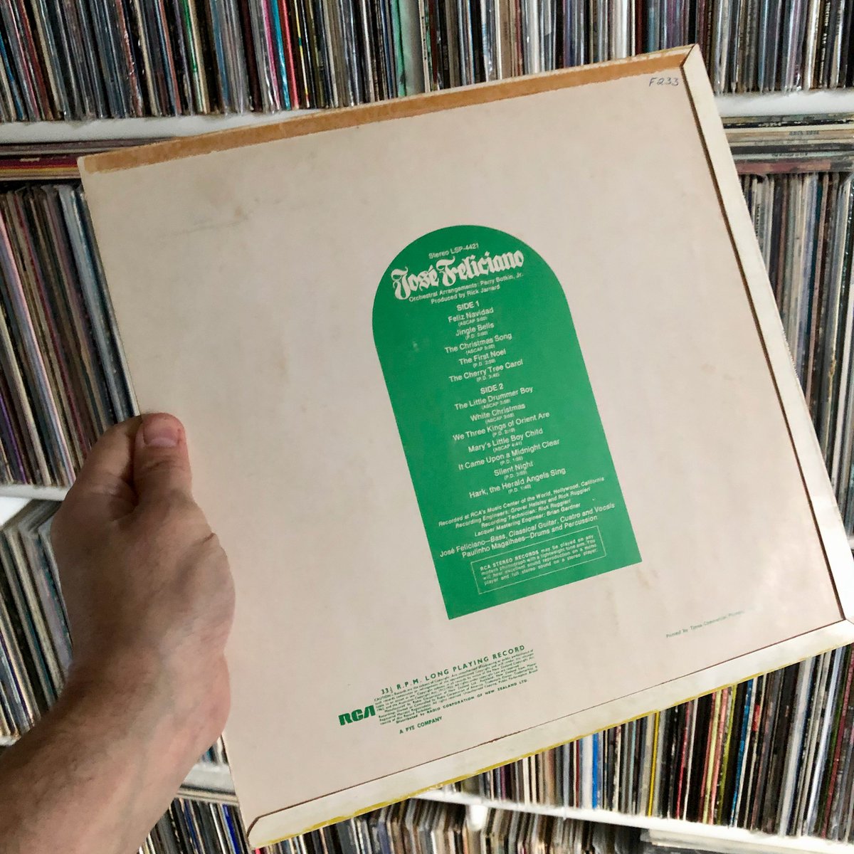 VinylFlicks's tweet photo. How do you say 'Merry Christmas' when you don't want to say 'Merry Christmas'? How about 'Feliz Navidad'? #day20 of our #vinylAdvertCalendar and enter @josefeliciano and his (bizarrely, can I say this?) self-titled Christmas album, José Feliciano! 🤣 https://t.co/mYSDPe2ltq