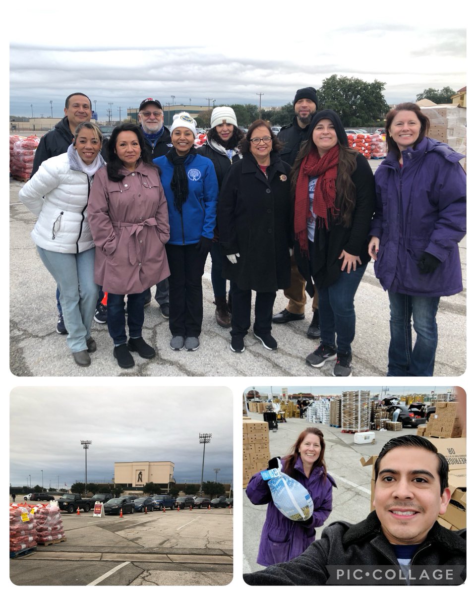 Grateful to work with my team to serve the @safoodbank with its 91st distribution of the year! @NISD @drssmk2001