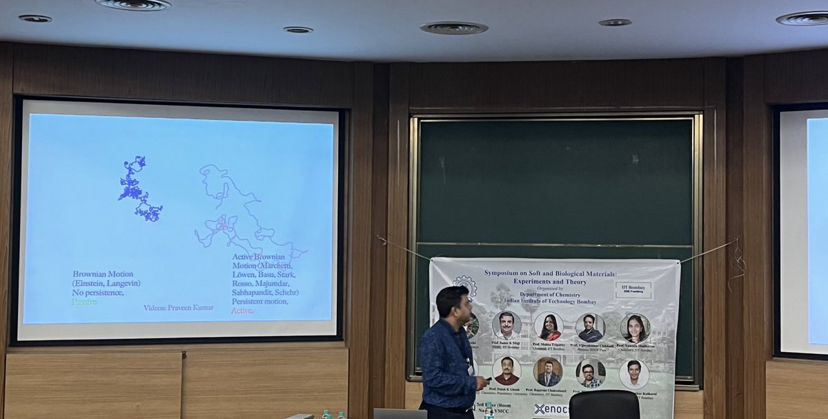 piyali_chem's tweet image. Had a great opportunity to listen to a wonderful talk by my mentor @Chakrabarti_Lab in the ‘Symposium on Soft and Biological Materials: Experiments and Theory’, organised by Department of Chemistry, @iitbombay