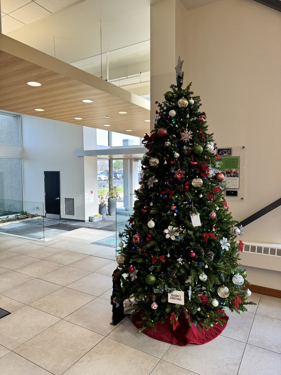 The Holiday spirit is in the air at our Webster, NY headquarters! #holiday #festive