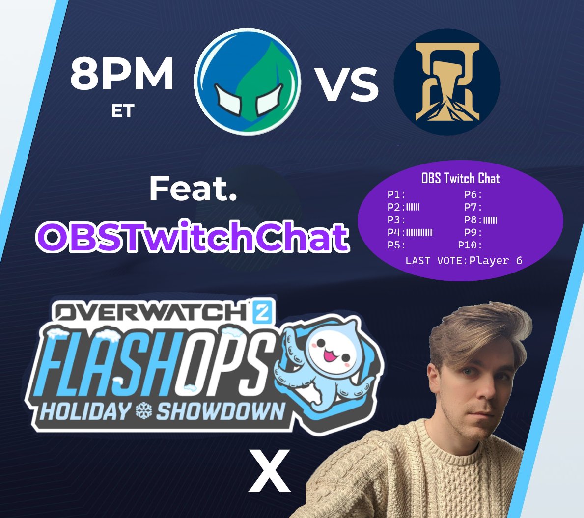 🚨THE DEBUT OF OBS TWITCH CHAT IS UPON US🚨

I need  ✨YOU✨ to help control the Flash-Ops stream tonight!

(pls help spread the word I need as many people in my army of observers as possible)

🔴 8pm EST: <a href="/Timeless_OW/">Timeless</a> vs <a href="/O3Splash/">O3 Splash</a>