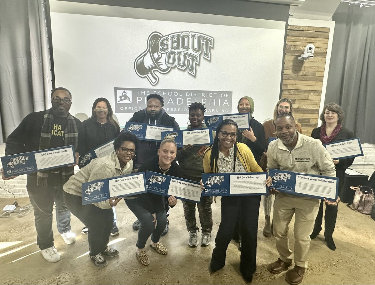 Michael Farrell (@michaelfarrell) on Twitter photo Shout out to the Office of Professional Learning team members for exemplifying our <a href="/PHLschools/">Philadelphia Schools</a> Core Values- Safety, Equity, Collaboration, Joy, Trust, & Ambition! #phled #LeadPhled #SDPOPL <a href="/watlington_sr/">Superintendent Dr. Tony B. Watlington Sr.</a> @JGSakaPapa Shout out to the Office of Professional Learning team members for exemplifying our <a href="/PHLschools/">Philadelphia Schools</a> Core Values- Safety, Equity, Collaboration, Joy, Trust, & Ambition! #phled #LeadPhled #SDPOPL <a href="/watlington_sr/">Superintendent Dr. Tony B. Watlington Sr.</a> @JGSakaPapa