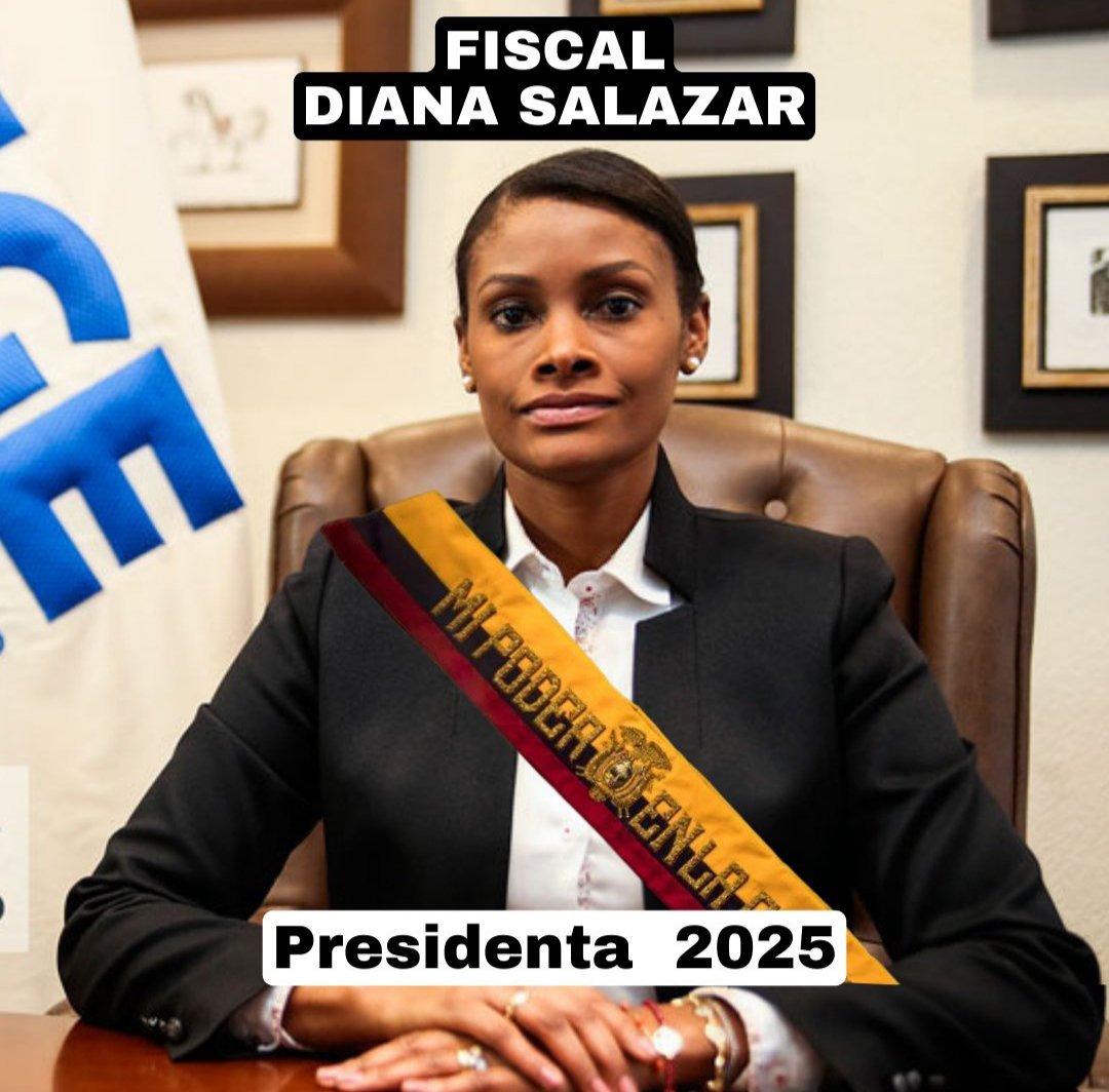 🌟 DIANA SALAZAR - Presidenta 2025 🌟 🚀 La ÚNICA LÍDER que desafía las MAFIAS con VALENTÍA y PROMETE TRANSFORMAR nuestro país. 🛡️🔥 🇪🇨🌐 Un EJEMPLO de FUERZA y DETERMINACIÓN para Ecuador y el mundo. 🇪🇨🌐 ✨ Si CREES en un FUTURO MEJOR, DALE ♥️ y COMPARTE 🔁